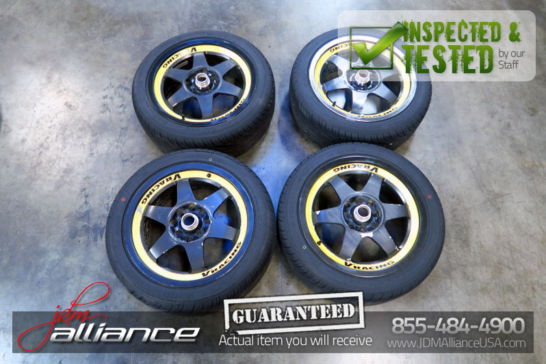 Jdm Bridgestone V Racing 16x7 4x100 114 3 Wheels Rims 16 Inch Ebay